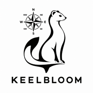 KEELBLOOM logo: ermine and compass rose